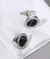 Mancuernillas con Detalles de Diamantes Medianos y Pequeños - comprar en línea