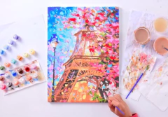 Torre Eiffel Colorida - Pintura PARIS na internet