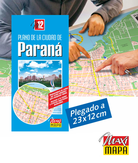 Plano de la CIUDAD DE PARANÁ (desplegable)