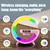 LED Night Light RGB Atmosfera Lâmpada de mesa Carregador sem fio para Iphone - comprar online