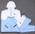 CONJNTOS AZUL E BEGE COM BRANCO NIKE