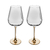 Conjunto 2 Taças para Vinho De Vidro Com Haste Âmbar Classic 560Ml - Wolff