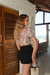 Conjunto De Saia C/ Cropped Estampado