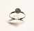 Anel ouro flor linha zirconia