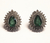 Brincos de ouro 18k com diamantes e esmeraldas