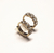 Brinco argola ouro argolinha c/ pedras de zirconia
