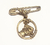 Alfinete infantil em ouro amarelo 18k com espírito santo. - comprar online