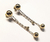 Brincos de ouro 18k corrente bolas - comprar online