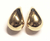 Brincos de ouro 18k gota