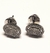 Brincos de ouro branco 18k oval com diamantes - comprar online