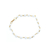 Pulseira ouro amarelo 18k com pérolas naturais perola