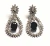 Brincos de ouro 18k gota com safiras e diamantes