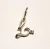 Pingente de ouro amarelo com diamante - letra - comprar online