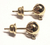 Brincos de ouro amarelo 18k com diamantes - bola - comprar online