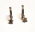 Brinco argola ouro c/ pingente estrela de zirconia