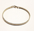 Bracelete de ouro amarelo 18k malha achatada