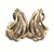 Brincos argola de ouro amarelo 18k com diamantes