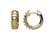 Brincos de argola de ouro amarelo 18k - frisos