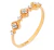 Anel em ouro amarelo 18k com diamantes