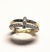 Anel de ouro 18k com diamantes