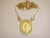 Colar de ouro branco 18k de nossa senhora das graças com diamantes