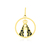Pingente de ouro amarelo 18k de nossa senhora aparecida