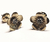 Brincos de ouro amarelo 18k com diamantes - flor