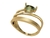 Anel de ouro amarelo 18k com ametista - gota