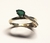 Anel de ouro amarelo 18k com ágata verde e diamantes - gota - D Joias | Joalheria de Icaraí - Niterói