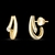 Brincos de ouro amarelo 18k com diamantes