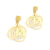 Brincos de ouro amarelo 18k flores - comprar online
