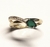 Anel de ouro amarelo 18k com ágata verde e diamantes - gota - comprar online