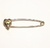 Alfinete infantil em ouro amarelo 18k com joaninha