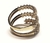 Anel de ouro amarelo 18k com diamantes - espiral na internet