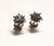 Brinco ouro estrela c/ diamantes chocolate - comprar online