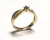 Anel de ouro amarelo 18k com topázios