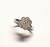Anel de ouro branco 18k com diamantes - flor - D Joias | Joalheria de Icaraí - Niterói