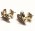 Brincos de ouro amarelo 18k com diamantes - cacau na internet