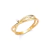 Anel de ouro amarelo 18k com diamantes