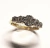 Anel de ouro amarelo 18k com diamantes - flores - comprar online