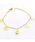 Pulseira infantil de ouro amarelo 18k anjo da guarda. - comprar online