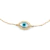 Pulseira ouro amarelo 18k olho grego em madreperola e diamantes - comprar online