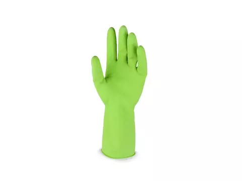 LUVA LATEX MULTIUSO VERDE - M