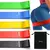 kit com 5 Faixas elásticas para exercícios físicos