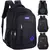 Mochila multifuncional impermeável para homens com vários bolsos e zíperes, disponível em detalhes azul!
