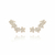 Brinco Semijoia Ear Cuff Júnia Flor Ródio na internet