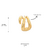 Imagem do Brinco Semijoia Aura Ear Hook Dourado Pri Acessórios