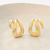 Brinco Semijoia Aura Ear Hook Dourado Pri Acessórios