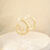 Brinco Bijuteria Argola Nath Espiral Dourado Pri Acessórios