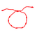 Pulseira Bijuteria Kabbalah Sete Nós Vermelho
